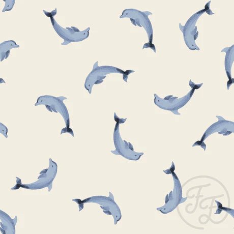 Dolphins Blue - Little Rhody Sewing Co.
