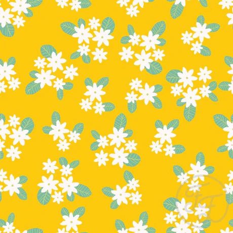 Easter Floral Yellow - Little Rhody Sewing Co.