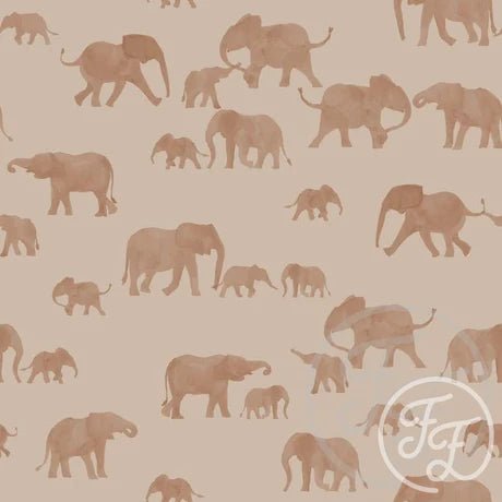 Elephants Smokey Grey - Little Rhody Sewing Co.