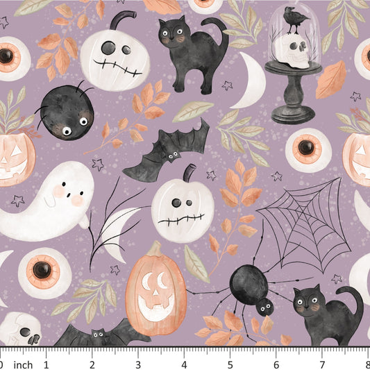FineapplePair - Halloween Purple Background - Little Rhody Sewing Co.