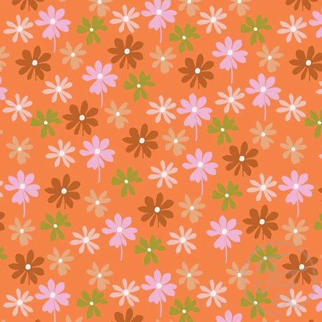 Flower Lover in Orange - Little Rhody Sewing Co.