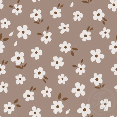 Flowers Brown - Little Rhody Sewing Co.