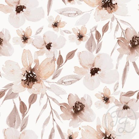 Flowers Elle Creme - Little Rhody Sewing Co.