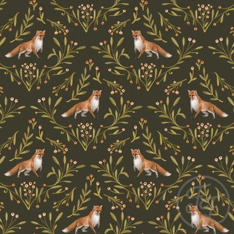 Foxes Dark Green Sirene - Little Rhody Sewing Co.