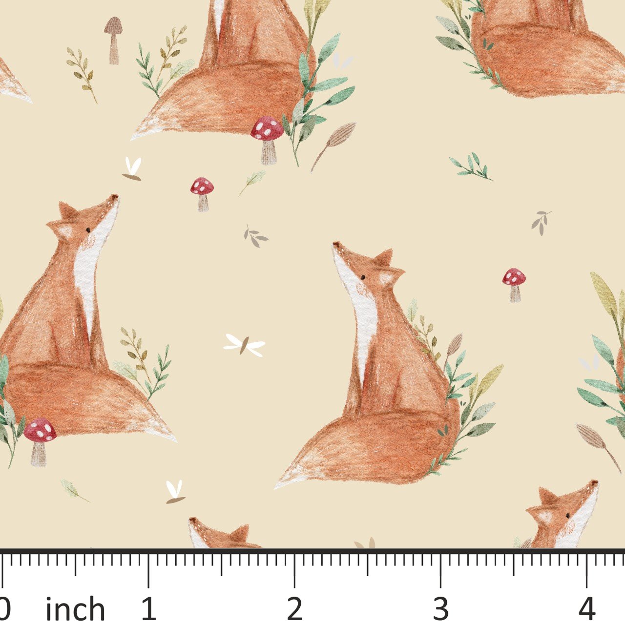 Furn the Fox - Cotton Lycra Knit - By the 1/2 Yard - Little Rhody Sewing Co Exclusive! - Little Rhody Sewing Co.