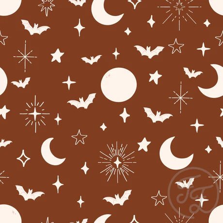 Halloween Bats on Milk Chocolate - Little Rhody Sewing Co.