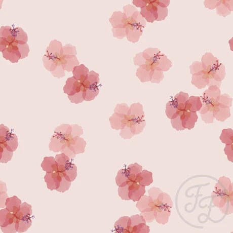 Hawaiian Flowers Pink - Little Rhody Sewing Co.