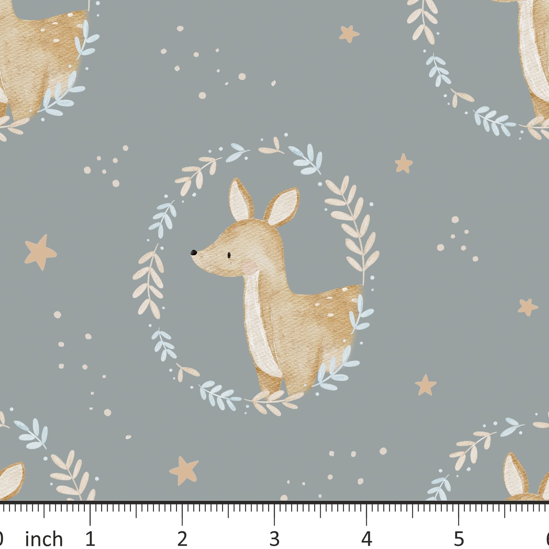 Hej Hanni - Winter Deer - on Stone - Little Rhody Sewing Co.