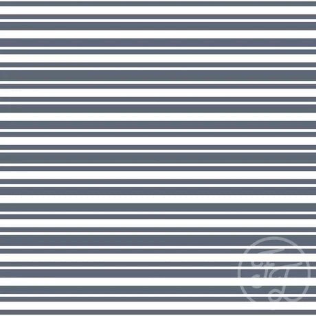 Horizontal Stripes Navy Blue - Little Rhody Sewing Co.