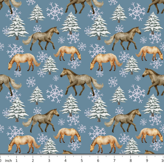 Horses and Snowflakes - Little Rhody Sewing Co.