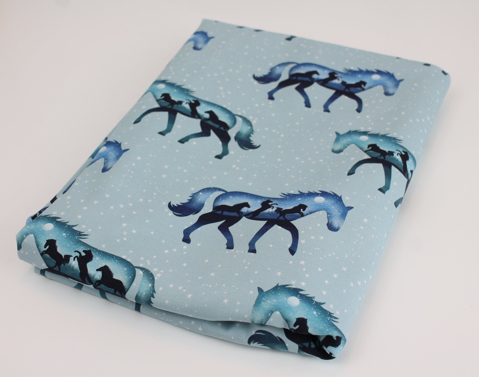 Horses - Blue - Little Rhody Sewing Co.