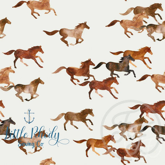 Horses - By the 1/2 Yard - Little Rhody Sewing Co.