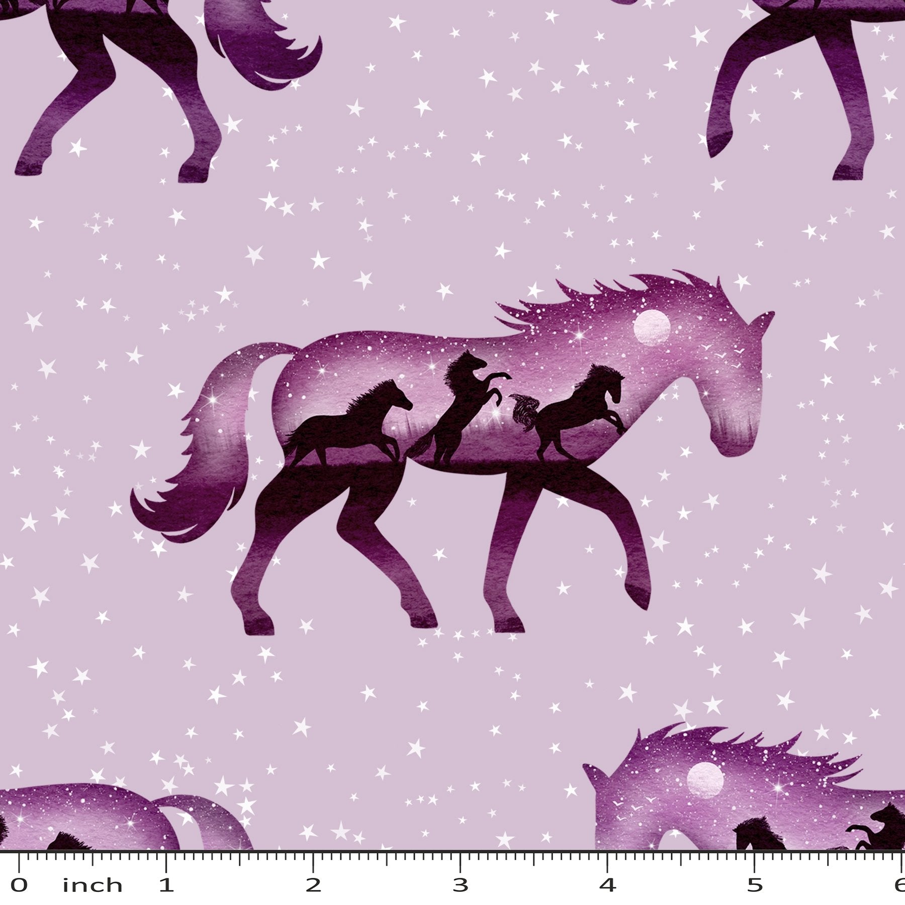 Horses - Purple - Little Rhody Sewing Co.