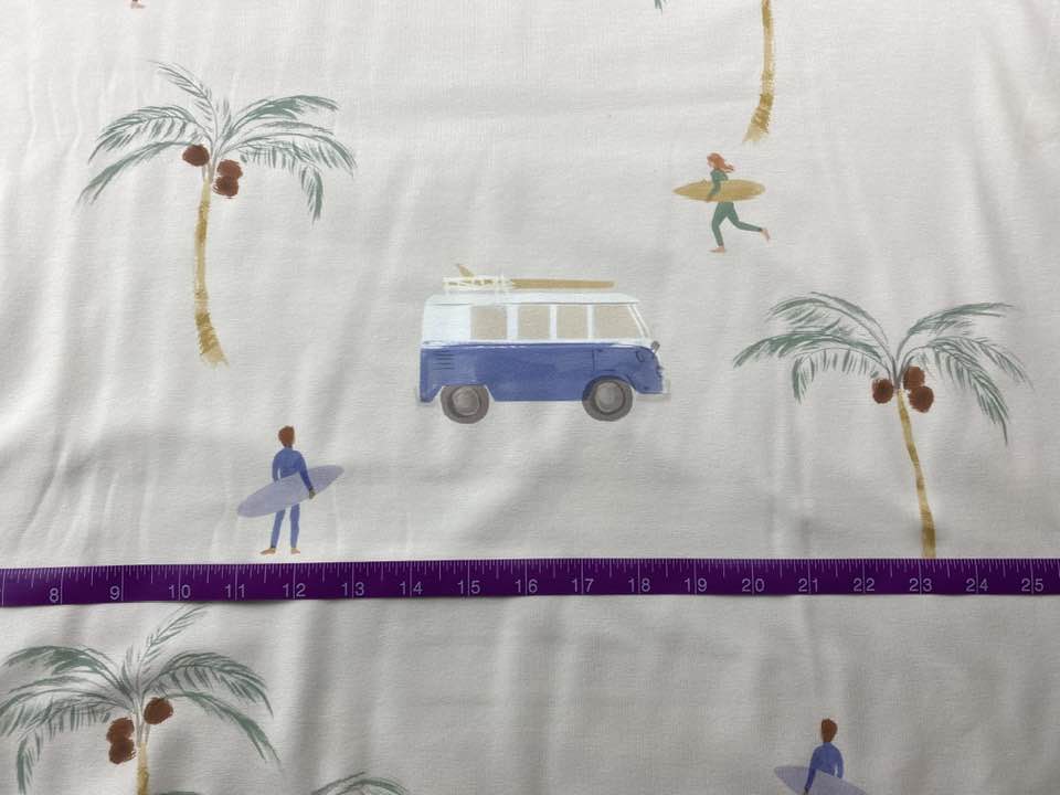 In Stock- Let's Go Surfing - Large Scale - 220 gsm Jersey - Little Rhody Sewing Co.