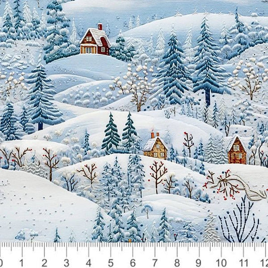 In Stock Now! Ships in 1-2 Days. Winter Wonderland - Jersey - French Terry - Little Rhody Sewing Co.