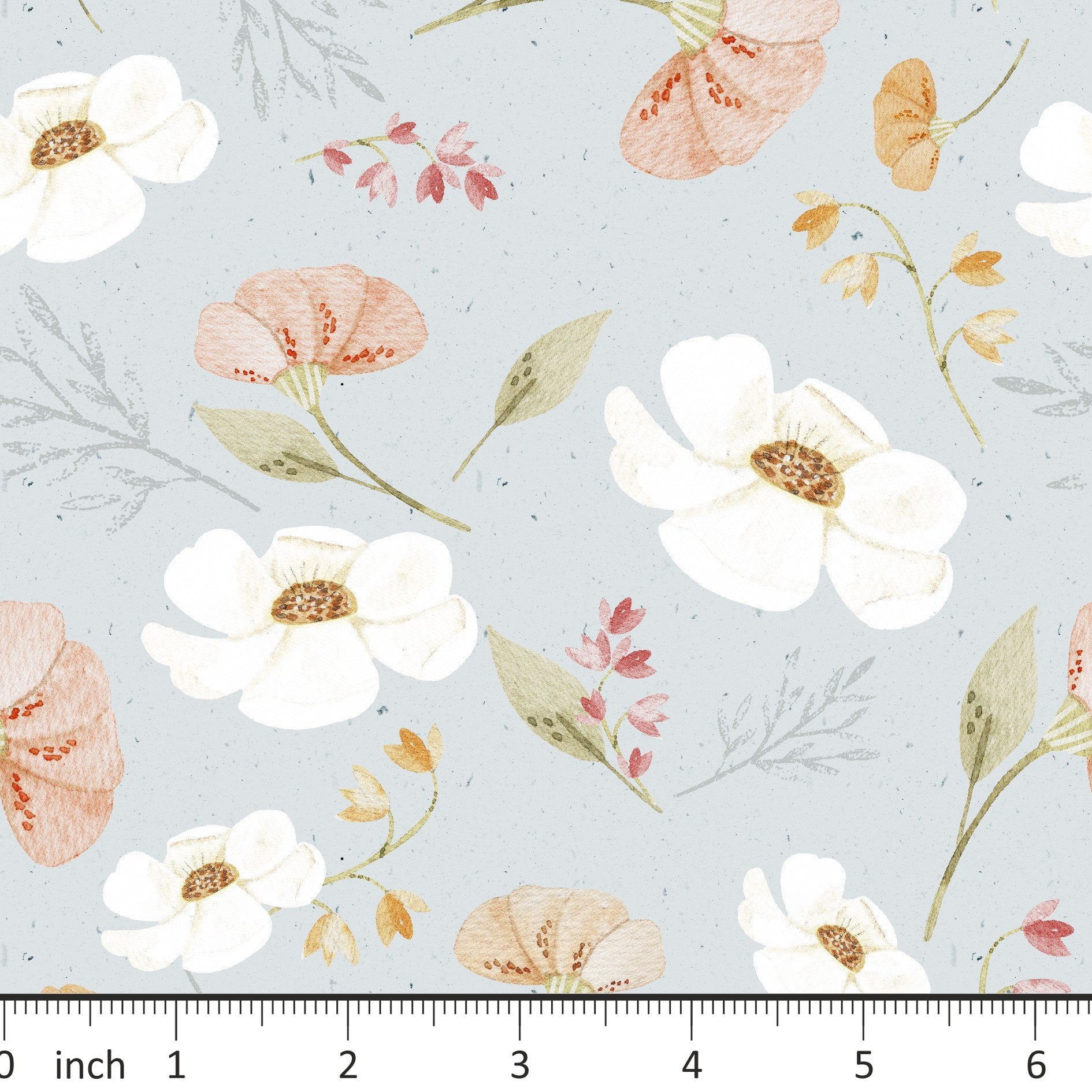Lumelo and Ginger - Fran - on Cloud - Floral - Little Rhody Sewing Co.