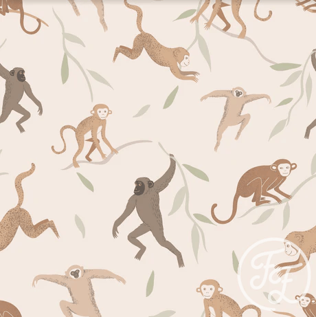 Monkeys Cream - Little Rhody Sewing Co.