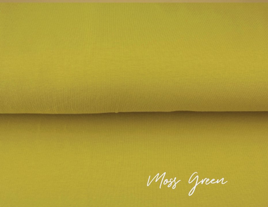 Moss Green - 2x1 - Jersey - French Terry - Fleeced French Terry - Euro Ribbing - Waffle Knit - Little Rhody Sewing Co.