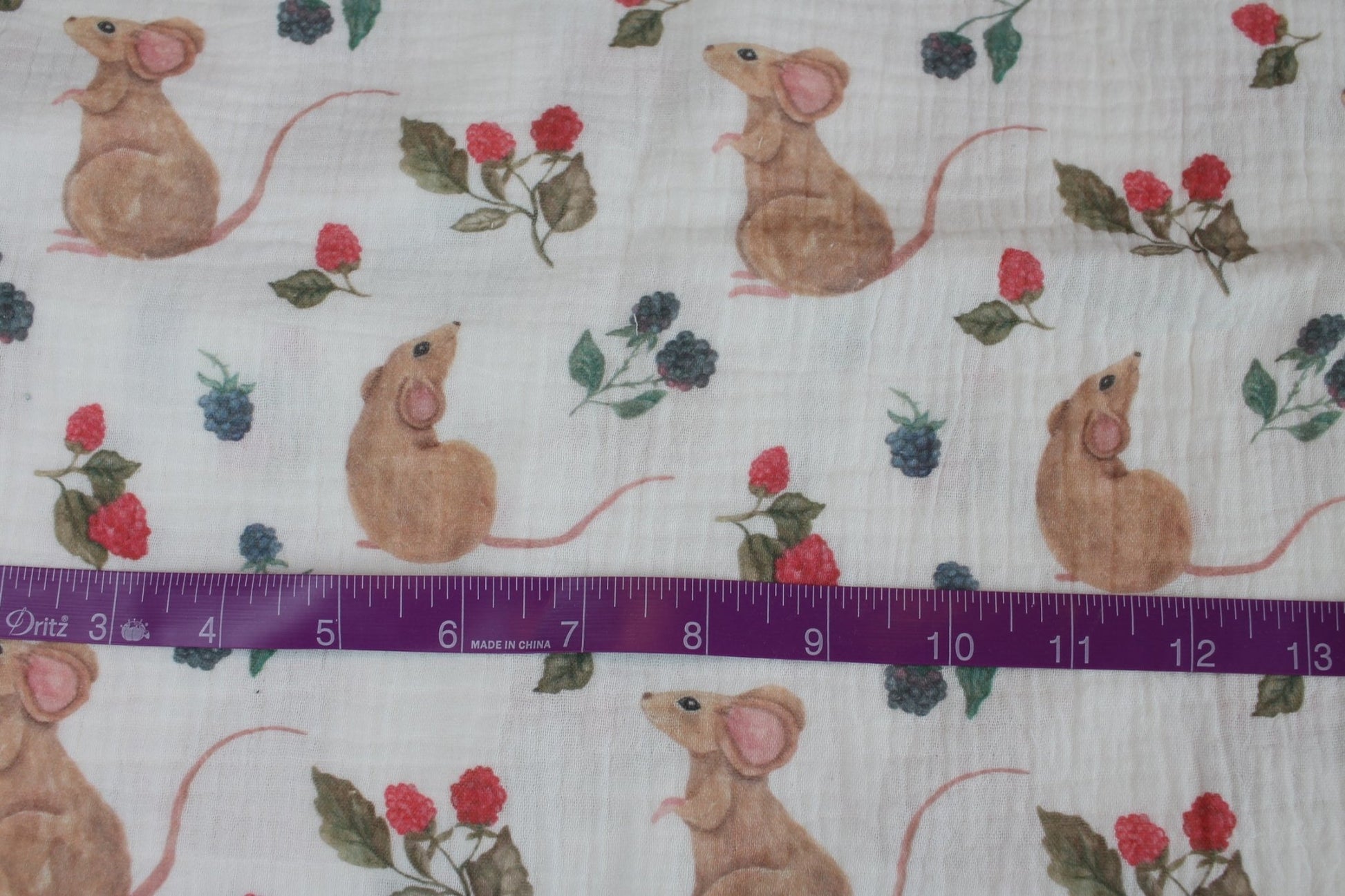 Mouse & Raspberry - Little Rhody Sewing Co.