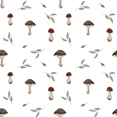 Mushrooms and Leaves - Little Rhody Sewing Co.