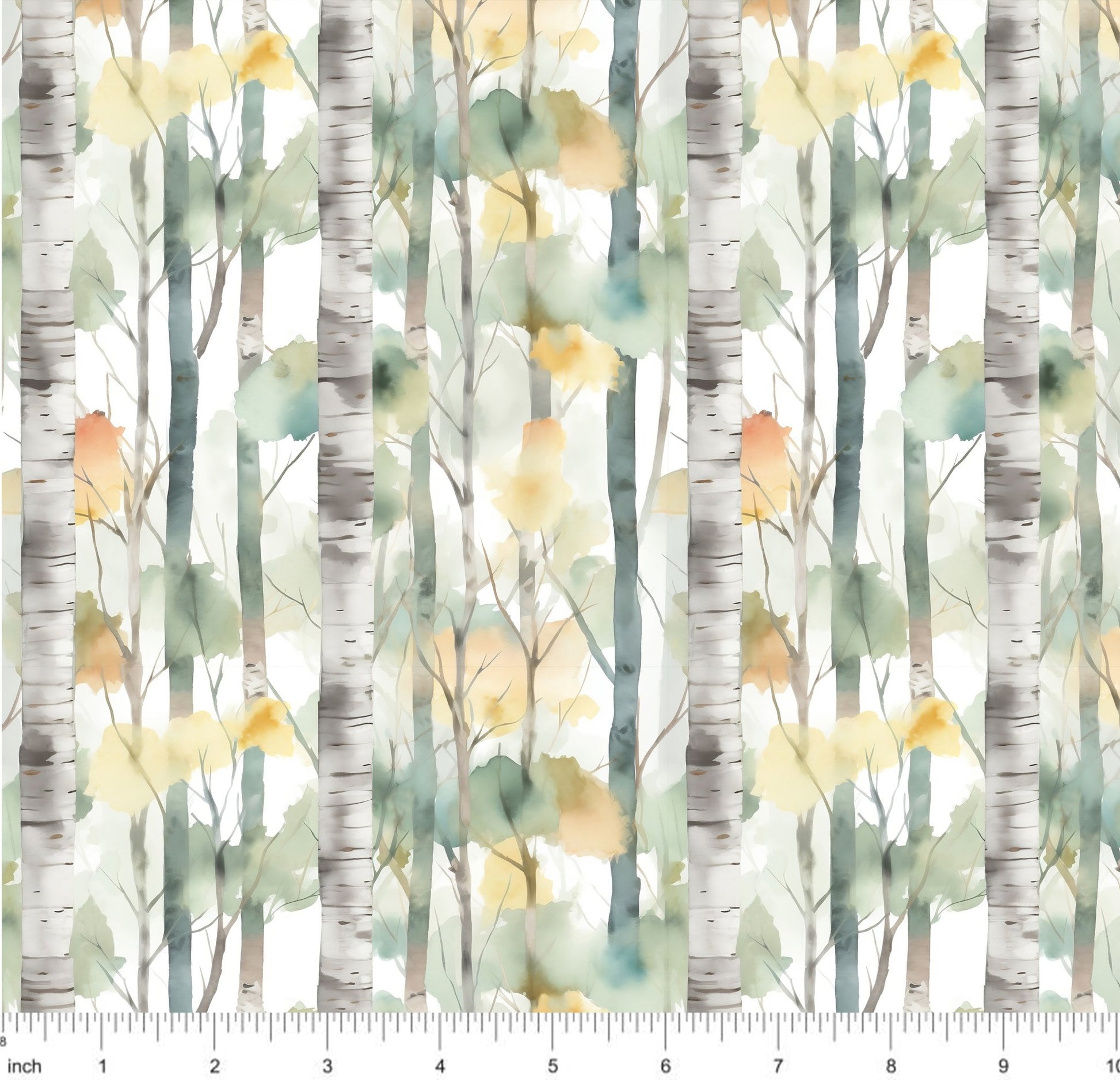 Pastel Birch Trees - Little Rhody Sewing Co.