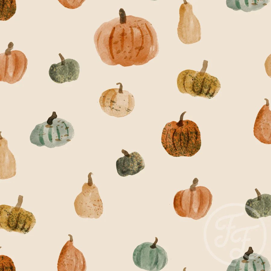 Pumpkins Colorful - by the 1/2 yard - Little Rhody Sewing Co.