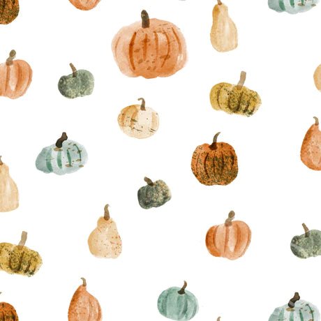 Pumpkins White - Little Rhody Sewing Co.