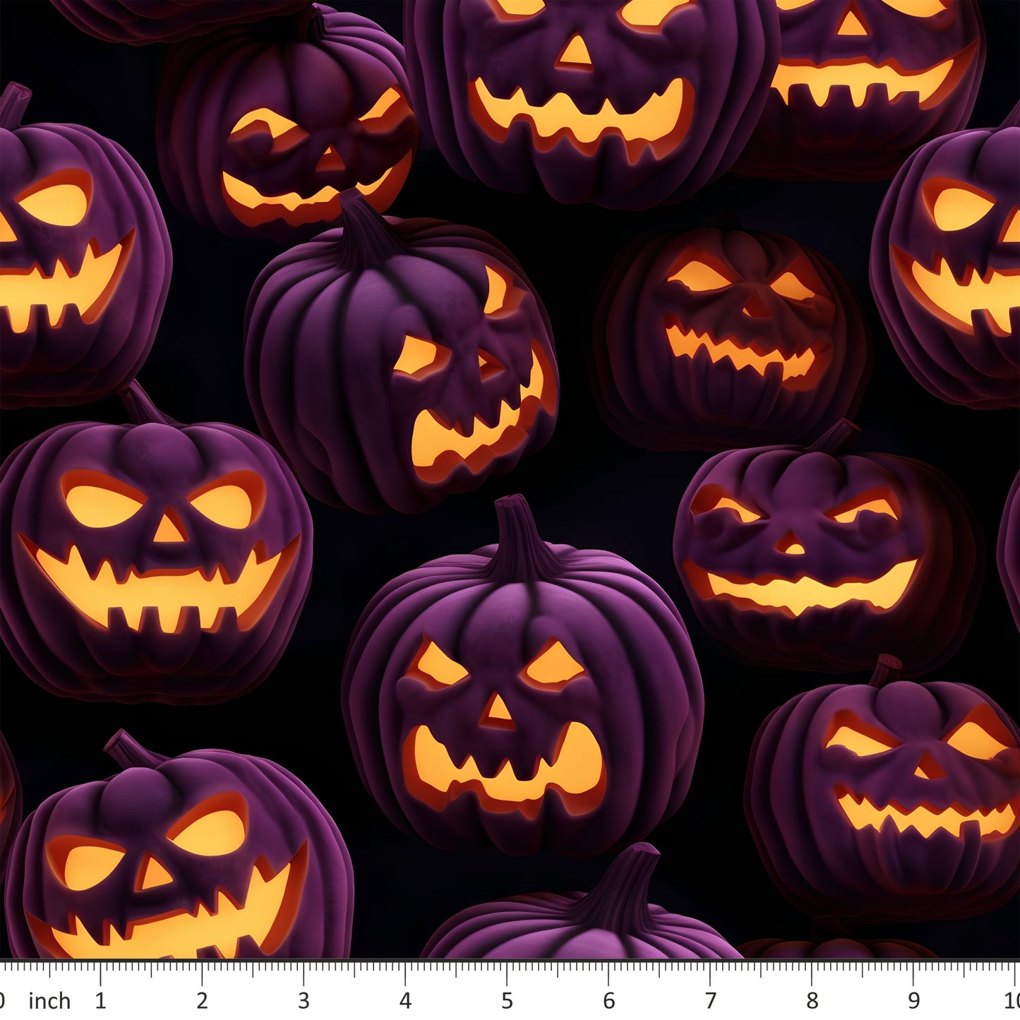 Purple Halloween Jack O Lanterns - Little Rhody Sewing Co.