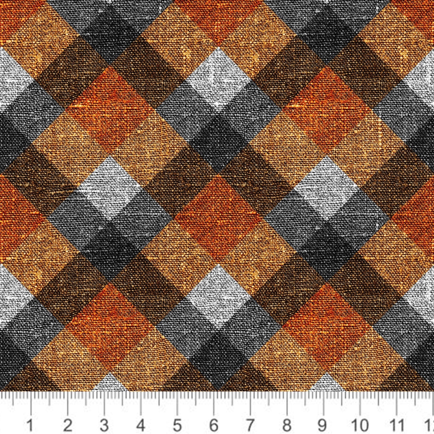 Raspberry Pattern Co - Autumn Plaid - Orange - Brown - Faux Linen - Little Rhody Sewing Co.