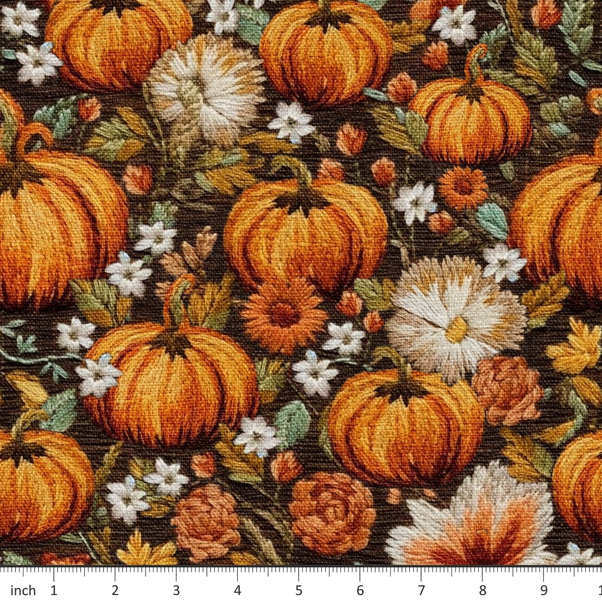 Raspberry Pattern Co. - Floral Pumpkins - Little Rhody Sewing Co.