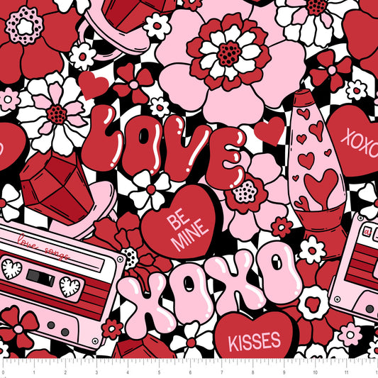 Raspberry Pattern Co. - Groovy Love Toss - Little Rhody Sewing Co.
