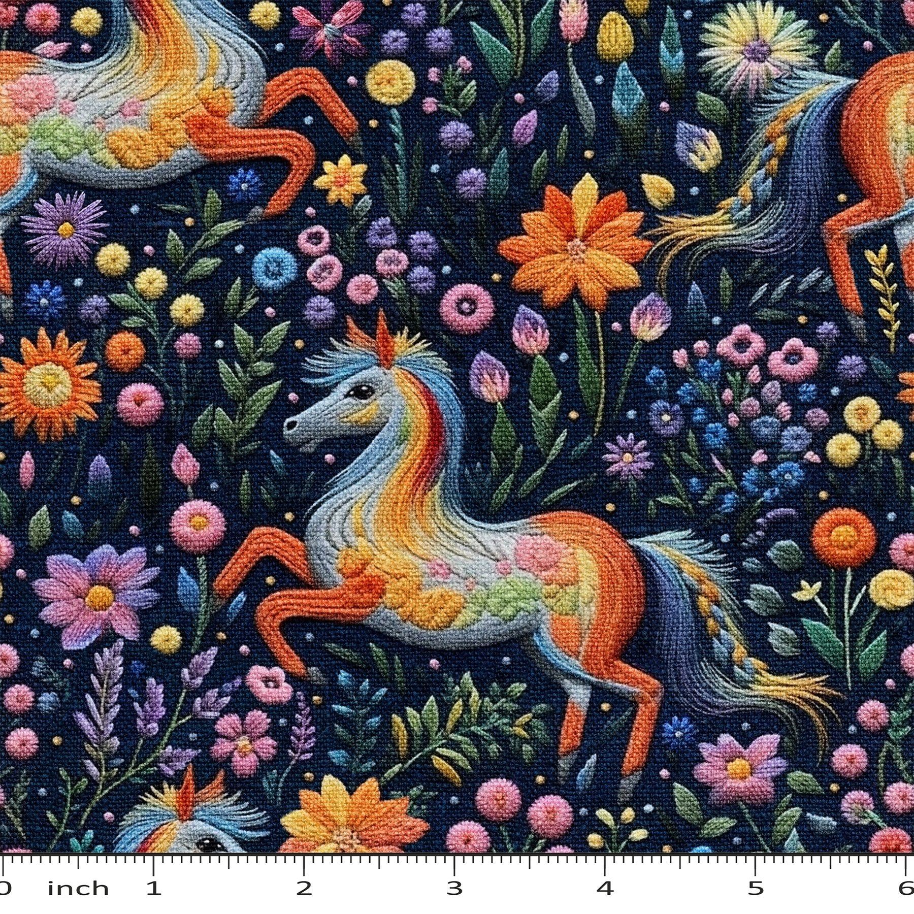 Raspberry Pattern Co - Rainbow Unicorn - Faux Embroidery - Little Rhody Sewing Co.