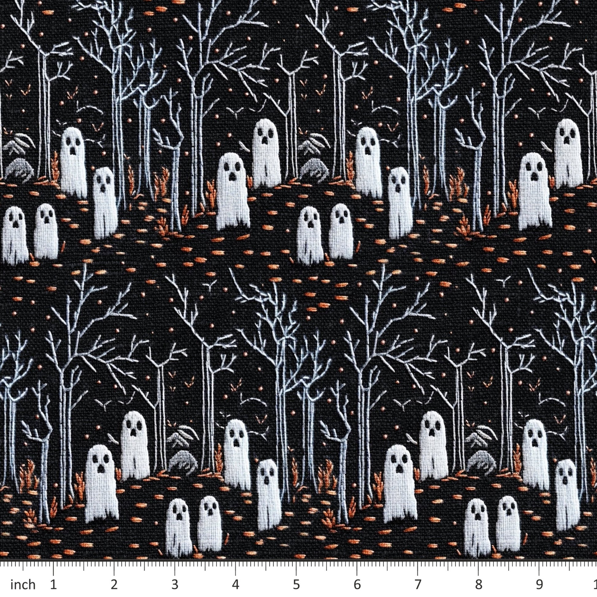 Raspberry Pattern Co. - Spooky Hallow - Faux Embroidery - Little Rhody Sewing Co.