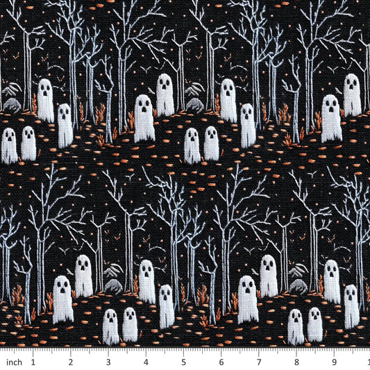 Raspberry Pattern Co. - Spooky Hallow - Faux Embroidery - Little Rhody Sewing Co.