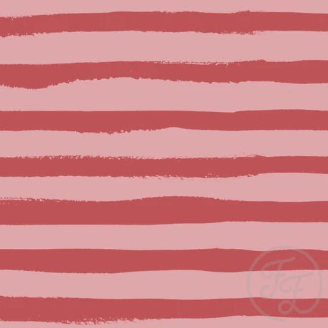 Red Painted Stripe Big - Little Rhody Sewing Co.