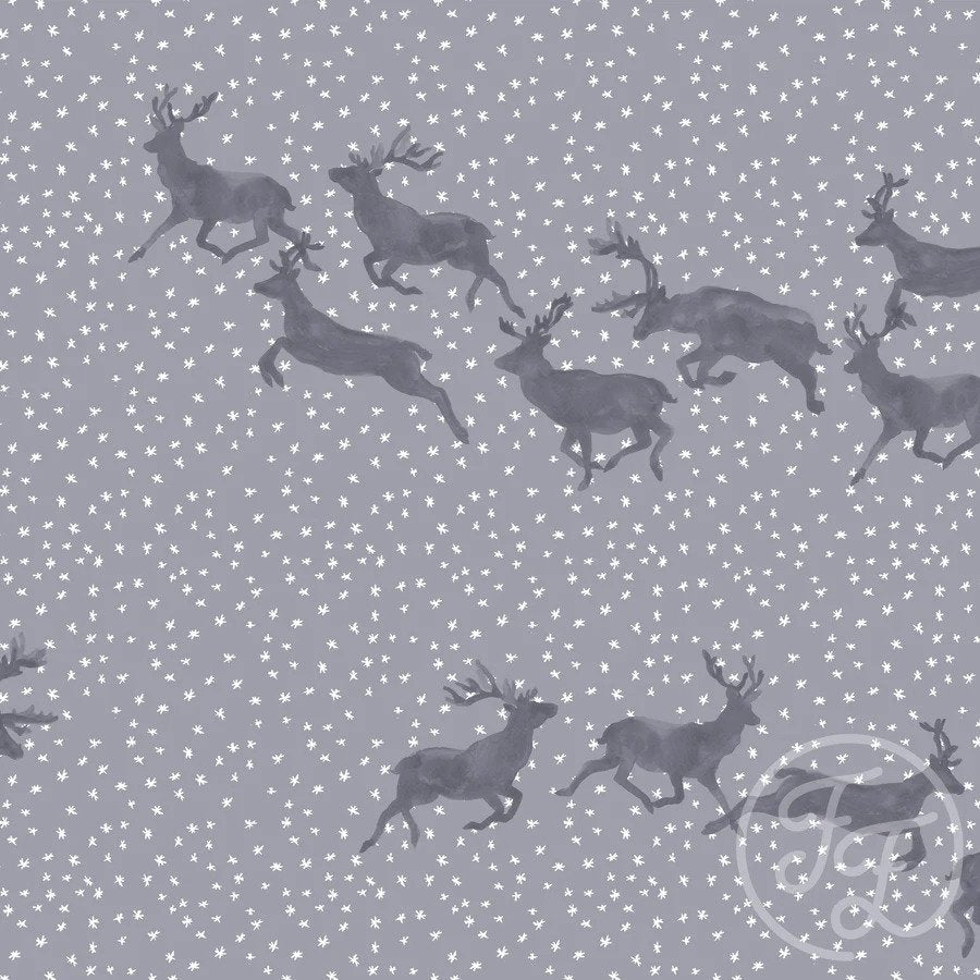 Reindeer Blue - by the 1/2 yard - Little Rhody Sewing Co.