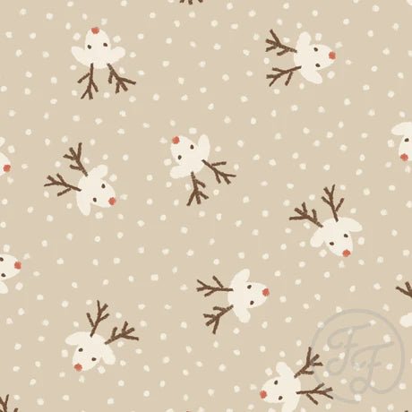 Rudolph Small Beige - Special Preorder - By the 1/2 yd - Discounts and Coupons Not Valid On This Product - Little Rhody Sewing Co.