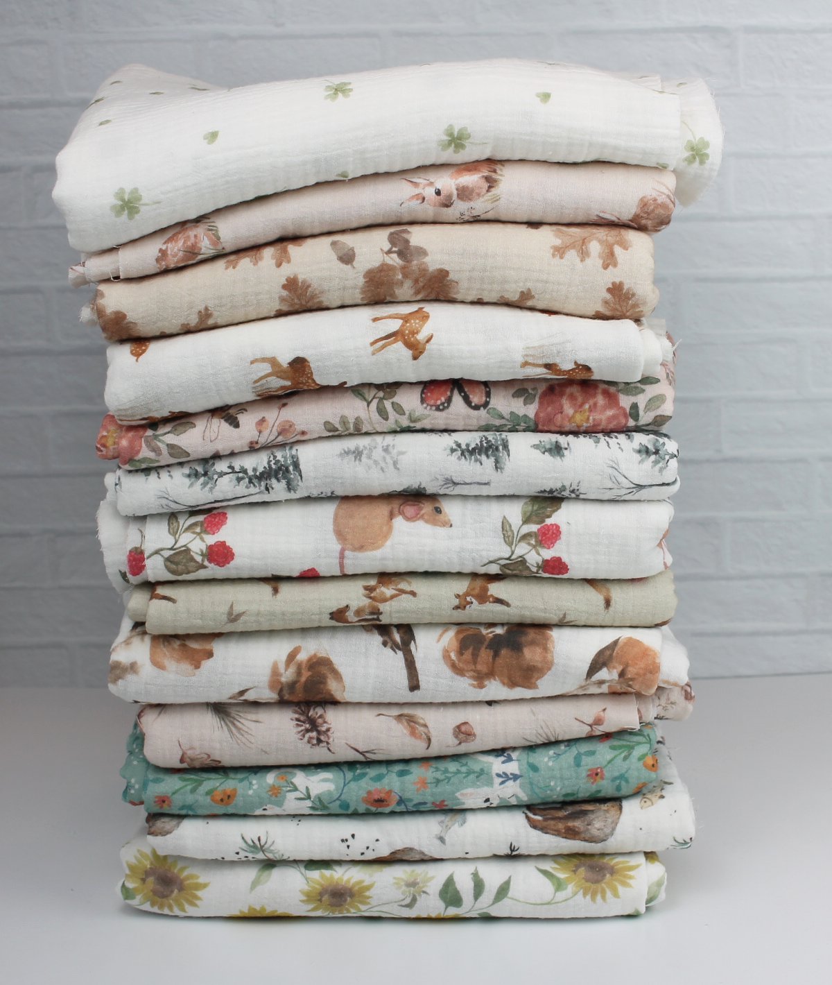 Snow Forest - 2 Layer Muslin - Crinkle Gauze - Little Rhody Sewing Co.