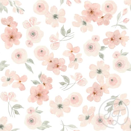 Soft Pink Flowers - Little Rhody Sewing Co.