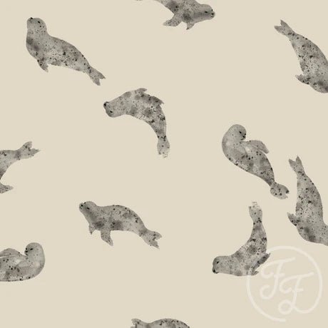 Spotted Seal Taupe - Little Rhody Sewing Co.