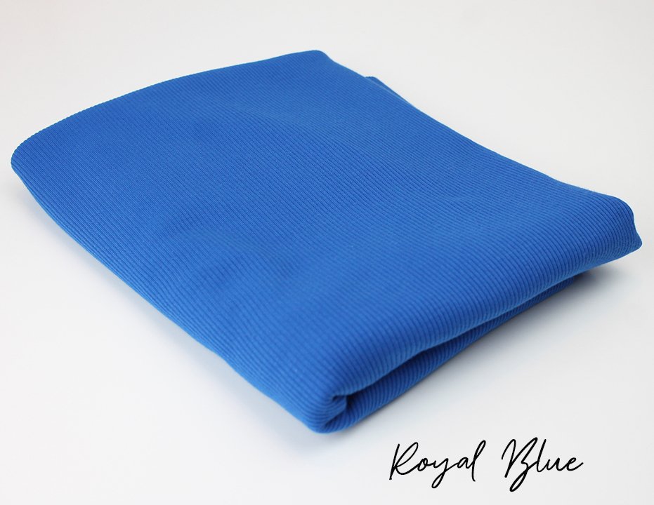 Swafing -Royal Blue - In Stock in Rib Knit - Little Rhody Sewing Co.