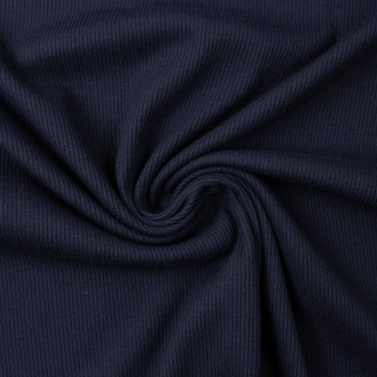 Swafing - Very Dark Blue - In Stock in Rib Knit - Available by Preorder in Euro Ribbing, Jersey, French Terry, Fleeced French Terry, Waffle - Little Rhody Sewing Co.
