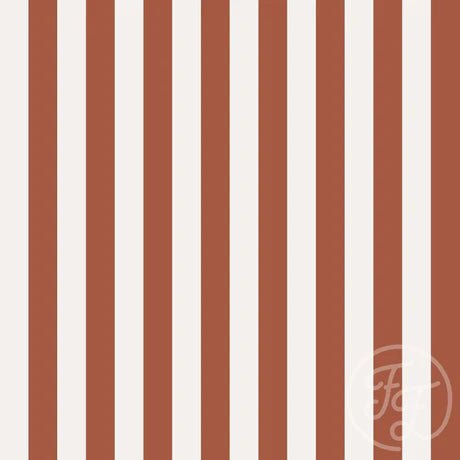 Vertical Stripes Rust Berry - Little Rhody Sewing Co.