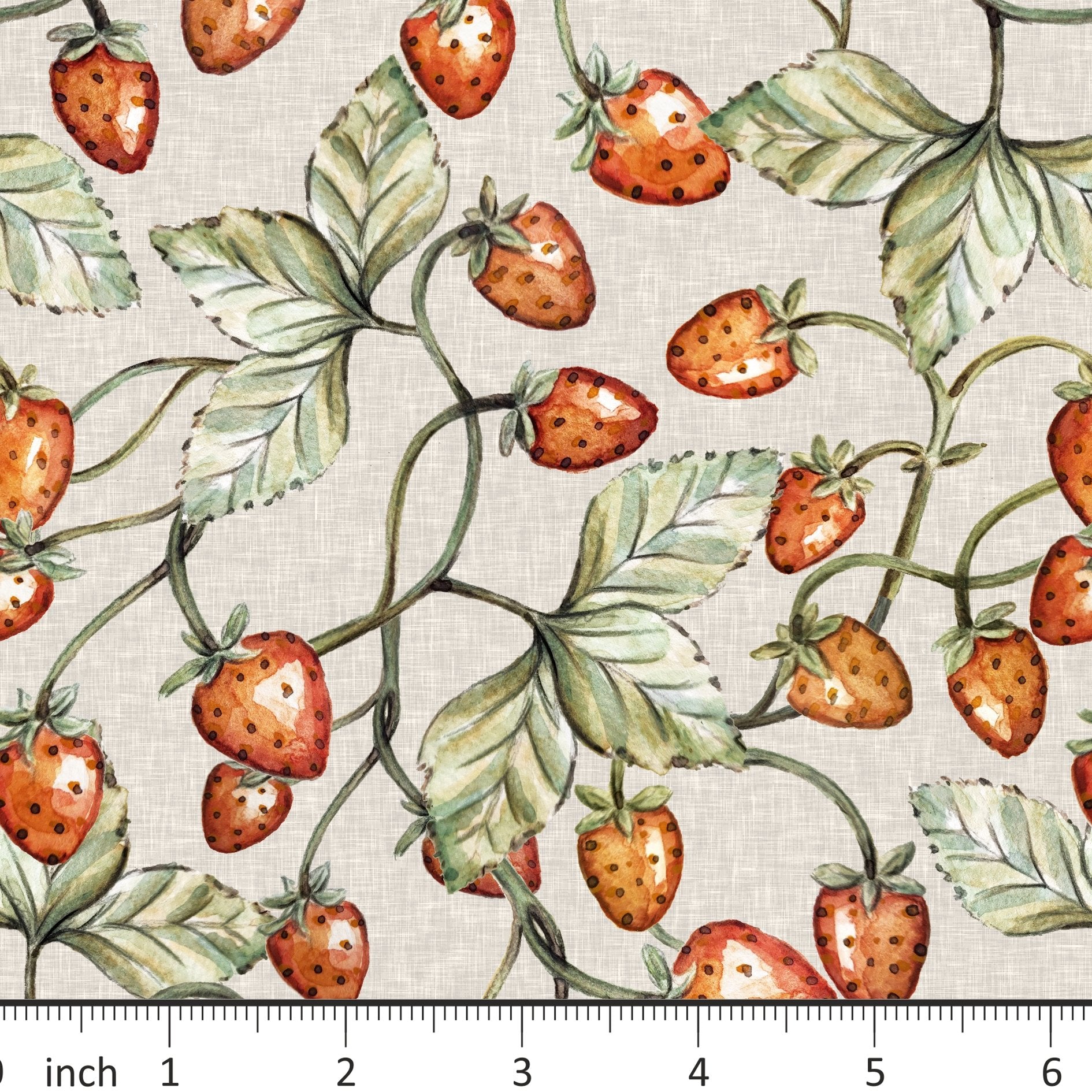 Wharfedale Studio - Neutral Strawberries - Little Rhody Sewing Co.