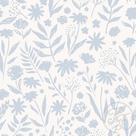 Wild Flower Ice Blue - Little Rhody Sewing Co.