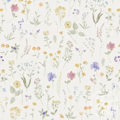 Wildflowers Off White - Little Rhody Sewing Co.