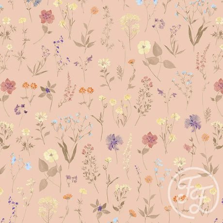 Wildflowers Peach - Little Rhody Sewing Co.