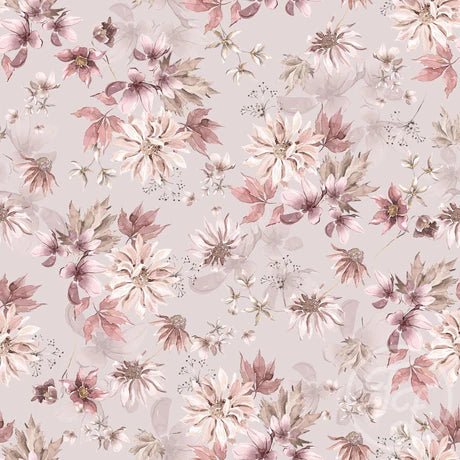 Winter Botanicals Pink - Little Rhody Sewing Co.
